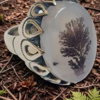 انگشتر شجر نقره روس