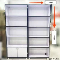 قفسه شلف کتابخانه ام دی اف فلز mdf|کتابخانه، شلف، قفسههای دیواری|بوشهر, |دیوار