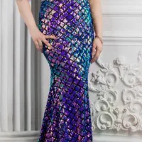 پیراهن پولکی مجلسی