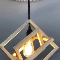 ساخت انواع لوستر چوبی و شلف چوبی دیواری