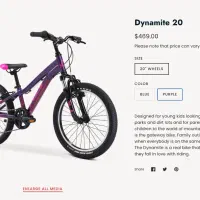 دوچرخه بچگانه مدل Fuji - Dynamite 20