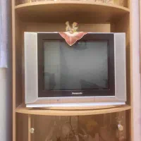 تلویزیون.میزتلویزبون،گلدان،گل|تلویزیون و پروژکتور|محمدیه-قزوین, |دیوار