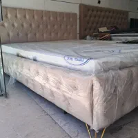 تخت هایه حجیم وپفکی کینگ سایز|تخت و سرویس خواب|مشهد, توس (بلوار توس)|دیوار