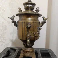 سماورذغالی عتیقه کلکسیونی امضا دار