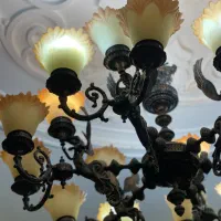 دو عدد لوستر ست برنزی کلاسیک|لوستر و چراغ آویز|لاهیجان, شیشه گران|دیوار