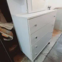 سرویس خواب دونفره MDFتخت + دراور در حد نو نو|تخت و سرویس خواب|شیراز, شهرک مهدی‌آباد|دیوار