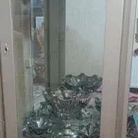 بوفه رنگ بژ آینه ای|بوفه، ویترین، کنسول|نسیمشهر, |دیوار