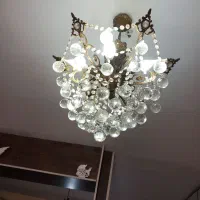 دوعدد لوستر برنز سنگین نونو باکریستال المانی|لوستر و چراغ آویز|نظرآباد, نظرآباد|دیوار