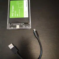 باکس هارد 2.5 اینچ Type-C مدل شیشه ای
