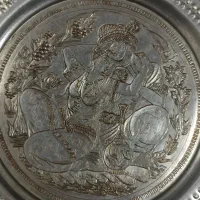 سینی مسی قدیمی قلم کاری شده فروش فوری