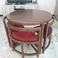 میز غذا خوری ۴ نفره چوب روس