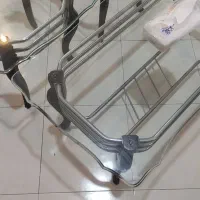 میز وسط شیشه ای ۱۰میل با عسلی|مبلمان خانگی و میز عسلی|تهران, گرگان|دیوار