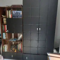 مشکی کم‌جا MDF ست کمد و کتابخانه|مبلمان خانگی و میز عسلی|تهران, مرزداران|دیوار