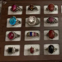 تعدادی انگشتر نقره