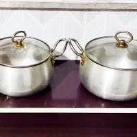 ۲عدد قابلمه روحی کارکرده تمیز و سالم
