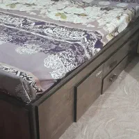 تخت خواب دونفره همراه با تشک|تخت و سرویس خواب|قدس, شهرقدس|دیوار