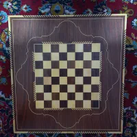 تخته نرد وشطرنج آباده چوب گردو ونارنج خشک درکهنه