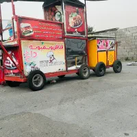 گاری فلافلی و یخچال فریزر صندقی