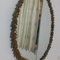 آینه برنز با شمعدانی