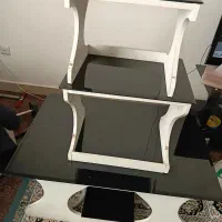 میز عسلی شیشه ای