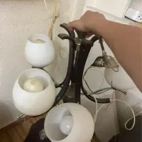 لوستر چوبی فلزی