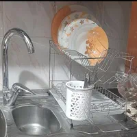 ابچکان ۲طبقه روی سینک سما|آب‌چکان و نظم‌دهنده ظروف|تهران, آذری|دیوار