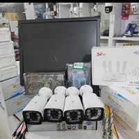 پک 4دوربین مدار بسته پلاکخان،ip با مانیتور،میکروفن|دوربین مداربسته|صدرا-فارس, |دیوار