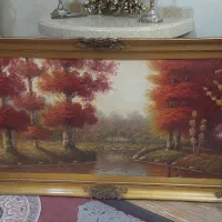 تابلو نقاشی بزرگ رنگ روغن استاد داداشی