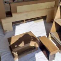 نقاشی ساختمان  وسرویس وخواب وکلیه رنگکاری چوب