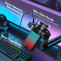 میکروفون کندانسور maono dgm20 همراه با پایه بازویی|قطعات و لوازم جانبی رایانه|تهران, نجات اللهی|دیوار