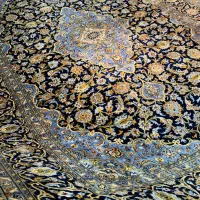 فرش دستباف ۹ متری سرمه ای کاشان دستبافت|فرش|تهران, مولوی|دیوار