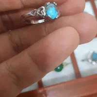 انگشتر فیروزه زنانه آبکاری رادیوم|جواهرات|بابل, |دیوار