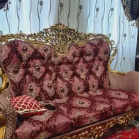 مبل سلطنتی 9 نفره زرشکی