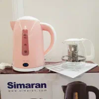 چایساز شیشهای صورتی با قابلیت گرم نگهداری|سماور، چایساز، قهوهساز|تهران, ائمه اطهار|دیوار