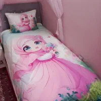 پتو و رو بالشتی دخترانه|رختخواب، بالش، پتو|مشهد, رضاییه|دیوار