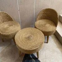 میز و صندلی حصیری