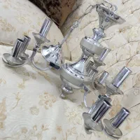 لوستر استیل مهر افروز|لوستر و چراغ آویز|مشهد, شهرآرا|دیوار