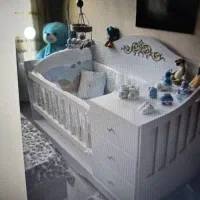 تخت خواب کودک جداشونده|تخت و صندلی بچه|اردبیل, |دیوار