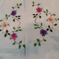 روبالشتی گلدوزی شده اصل قدیمی|رختخواب، بالش، پتو|قم, زنبیل آباد|دیوار