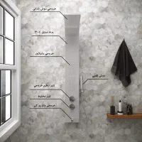 علم دوش پانلی ماساژوردار (شیرالات)|لوازم حمام|تبریز, |دیوار