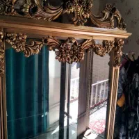 ویترین اینه دار طلایی شیک