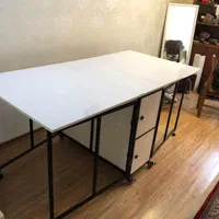 میزبرش تاشو فلزی.کمد دار.1در2متر.ارسال رایگان|لوازم خیاطی و بافتنی|مشهد, ایوان|دیوار