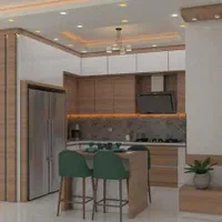 کابینت mdf/ تیک آبی|مصالح و تجهیزات ساختمان|پرند, فاز ۲|دیوار