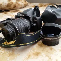 دوربین نیکون D60 با لنز نیکون 55-18 و لنز مایکرو|دوربین عکاسی و فیلمبرداری|تهران, اقدسیه|دیوار