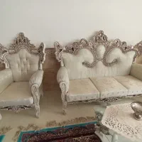 مبل و نهار خوری و  میز جلو مبلی