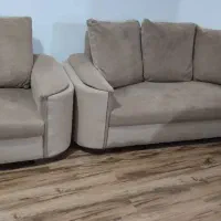 مبل ۷نفره با جلو مبلی ساخت سفارشی با چوب نراد