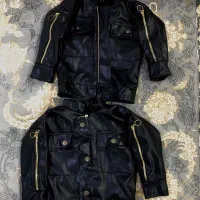 کاپشن بچگانه چرم
