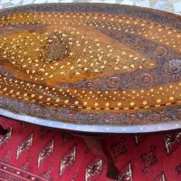میز بیضی منبت شده با عاج|صنایع دستی و سایر لوازم تزئینی|تهران, دانشگاه شریف|دیوار