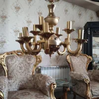 لوستر طلایی ۱۲ شاخه