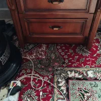 فروش دو پا تختی ودراور کمد بچه واینه